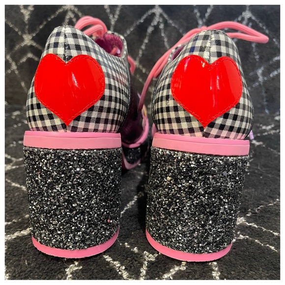 RAINBOWS & LOVE IRREGULAR CHOICE 70S PLATFORMS - Picture 8 of 16